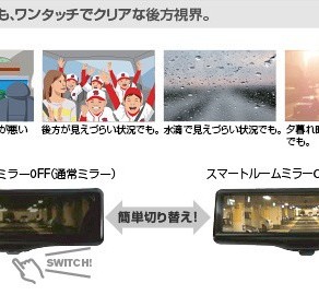 スマートルームミラー取付 板金 塗装 コーティング カーセキュリティのオートハウス イシダボデー